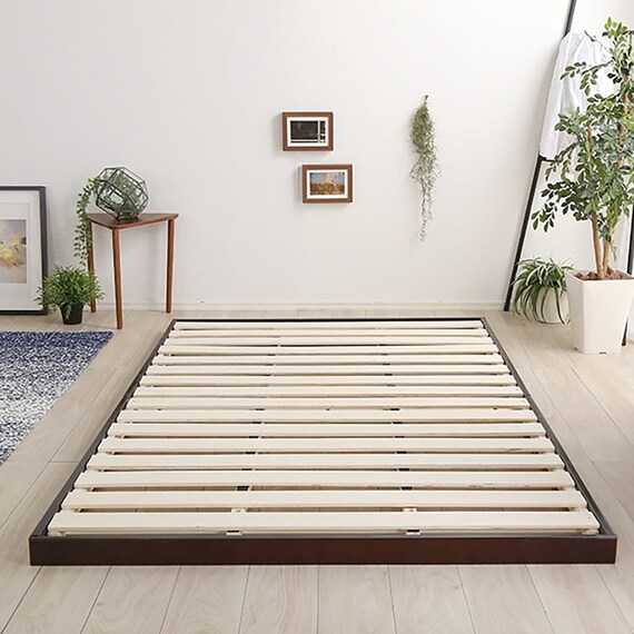 天然木3段階高さ調整 脚付きすのこベッド(SD DBR) 15枚目画像