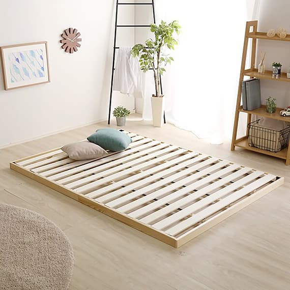 天然木3段階高さ調整 脚付きすのこベッド(D NA) 11枚目画像