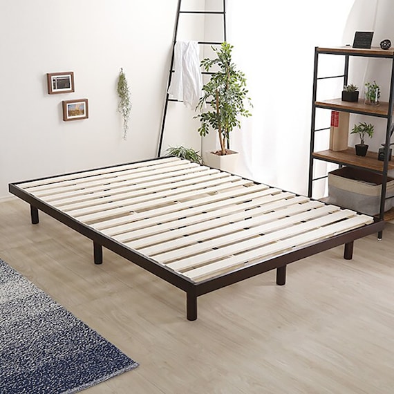 天然木3段階高さ調整 脚付きすのこベッド(D DBR) 12枚目画像