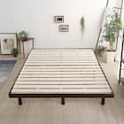 天然木3段階高さ調整 脚付きすのこベッド(D DBR) 14枚目画像