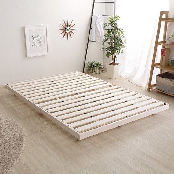 天然木3段階高さ調整 脚付きすのこベッド(D WW) 4枚目画像