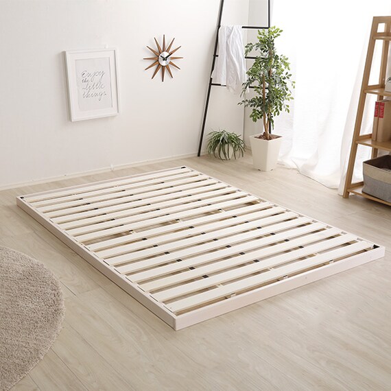 天然木3段階高さ調整 脚付きすのこベッド(D WW) 5枚目画像