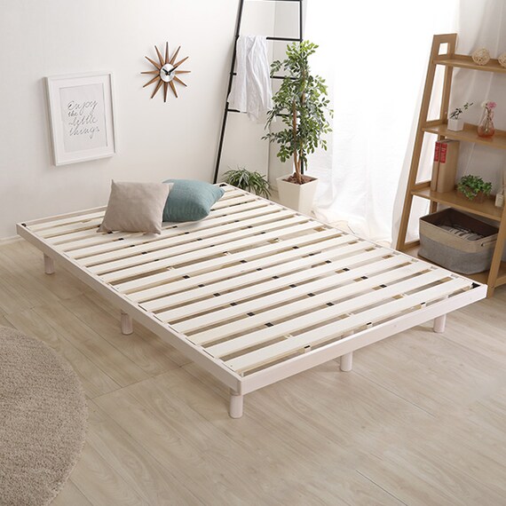 天然木3段階高さ調整 脚付きすのこベッド(D WW) 6枚目画像