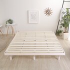 天然木3段階高さ調整 脚付きすのこベッド(D WW) 8枚目画像