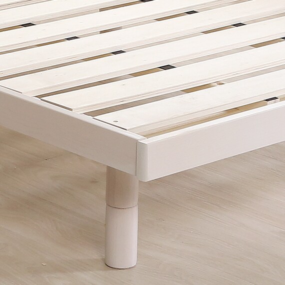 天然木3段階高さ調整 脚付きすのこベッド(D WW) 10枚目画像