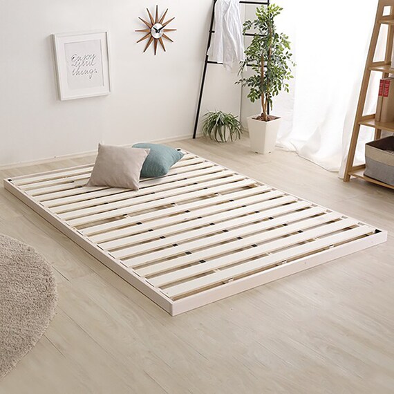 天然木3段階高さ調整 脚付きすのこベッド(D WW) 14枚目画像