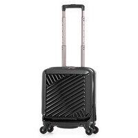 フロントオープンジッパータイプ キャリーケース 22L(ブラック)