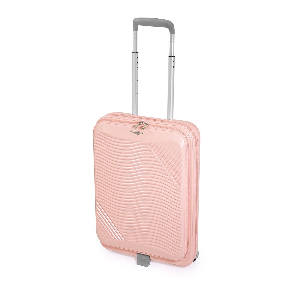 フロントオープン折りたたみキャリーケース38L(マットバーンコーラル