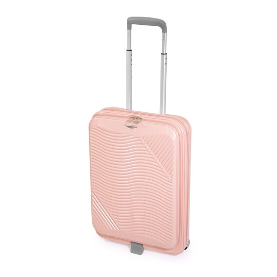 フロントオープン折りたたみキャリーケース38L(マットバーンコーラル) 1枚目画像