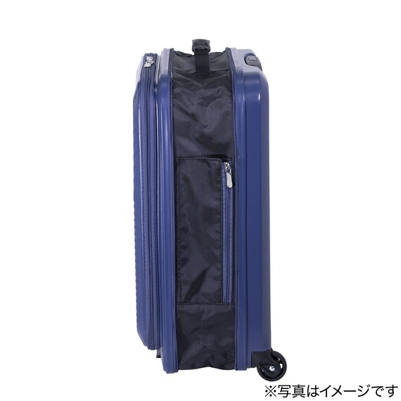 フロントオープン折りたたみキャリーケース38L(マットバーンコーラル) 4枚目画像