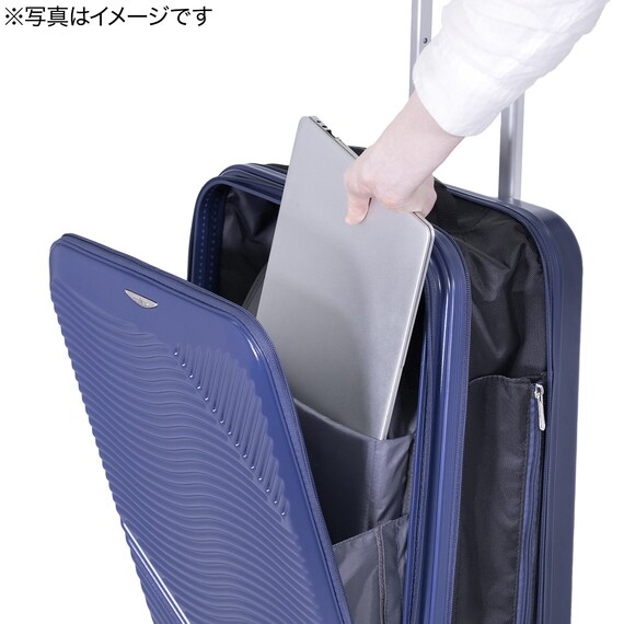 フロントオープン折りたたみキャリーケース38L(マットバーンコーラル) 7枚目画像