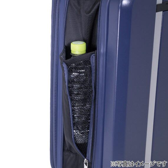 フロントオープン折りたたみキャリーケース38L(マットバーンコーラル) 9枚目画像