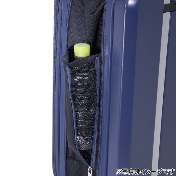 フロントオープン折りたたみキャリーケース38L(マットアッシュネイビー) 9枚目画像