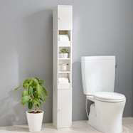 コンパクトなトイレラック (WH)