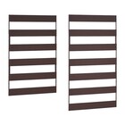 エアコン室外機カバー用サイドパネル(標準 幅91用)ブラウン 1枚目画像