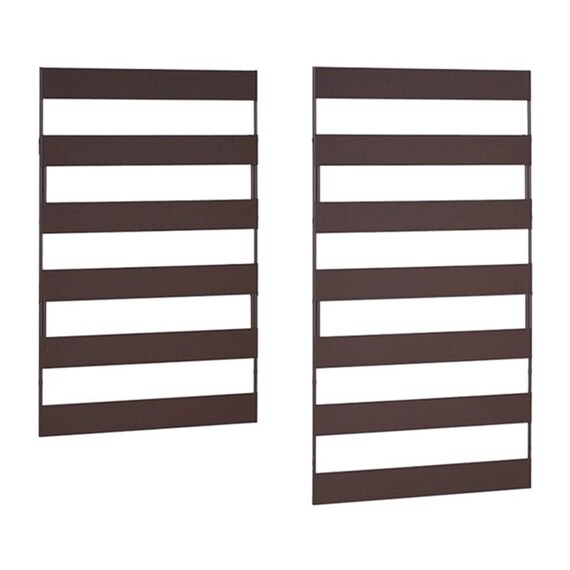 エアコン室外機カバー用サイドパネル(標準 幅91用)ブラウン 1枚目画像