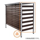 エアコン室外機カバー用サイドパネル(標準 幅91用)ブラウン 5枚目画像