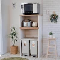 ごみ箱が入るキッチンラック (高さ約128cm WH)