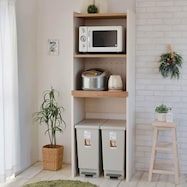 ごみ箱が入るキッチンラック(高さ約173cm)【期間限定価格:11/28~1/5まで】