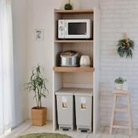 ごみ箱が入るキッチンラック (高さ約173cm WH)