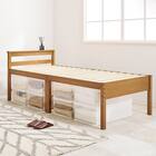 高さ調整可能頑丈すのこベッド (ミドルタイプ シングル LBR) 1枚目画像