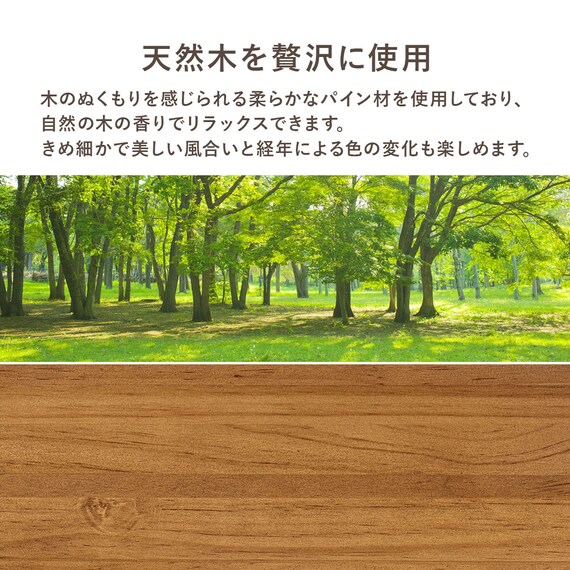 高さ調整可能頑丈すのこベッド (ミドルタイプ シングル LBR) 13枚目画像