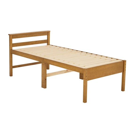 高さ調整可能頑丈すのこベッド (ミドルタイプ シングル LBR) 14枚目画像