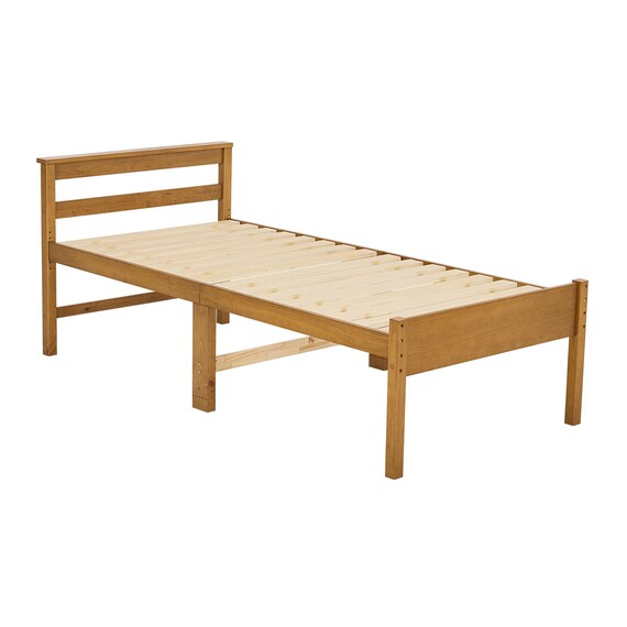 高さ調整可能頑丈すのこベッド (ミドルタイプ シングル LBR) 15枚目画像