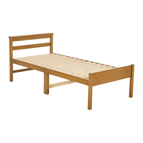 高さ調整可能頑丈すのこベッド (ミドルタイプ シングル LBR) 16枚目画像