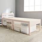 高さ調整可能頑丈すのこベッド (ミドルタイプ シングル WW) 1枚目画像