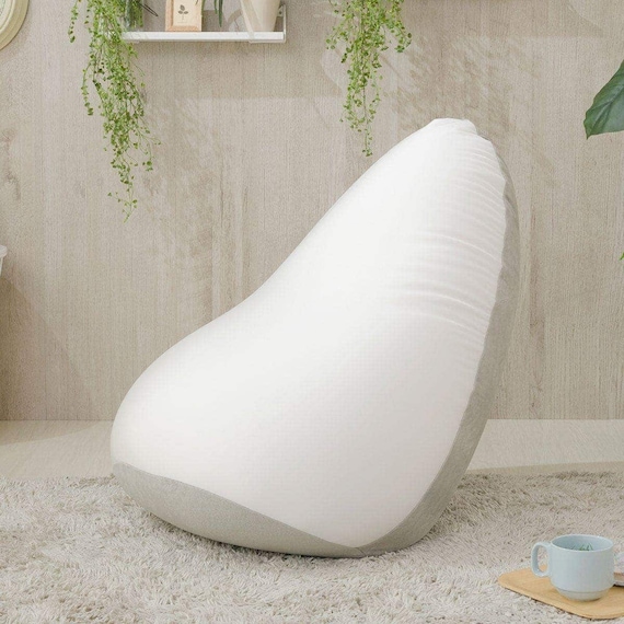 ドロップ型ビーズクッション(グレ-) 1枚目画像