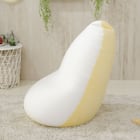 ドロップ型ビーズクッション(イエロー) 1枚目画像