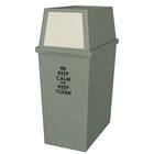 積み重ねできるゴミ箱(スリム45L グレー/アイボリー) 1枚目画像