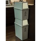 積み重ねできるゴミ箱(スリム45L グレー/アイボリー) 4枚目画像