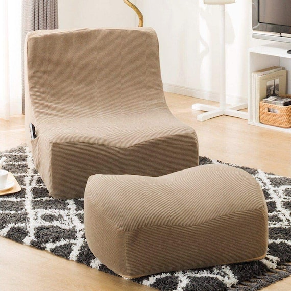 リラックスローソファ 布張りタイプ (LS156 コーデュロイ BE) 1枚目画像