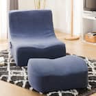 リラックスローソファ 布張りタイプ (LS156 コーデュロイ NV) 1枚目画像