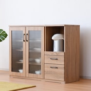 食器と家電がまとめて入るカウンター 幅119.5cm(NA)