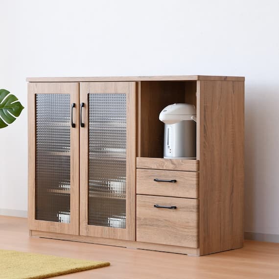 食器と家電がまとめて入るカウンター 幅119.5cm(NA) 1枚目画像