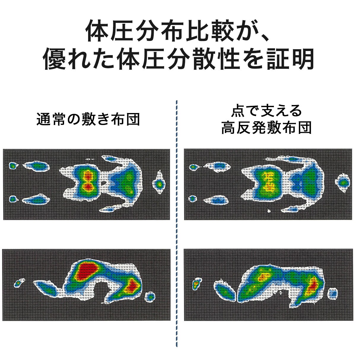 抗菌防臭機能付き 点で支える高反発敷布団 (ダブル) | ニトリ