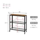 ヴィンテージ風リビングボード (幅80cm) 13枚目画像