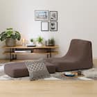 積み重ねできるリラックスソファ 布張りタイプ (コーデュロイ DGY) 1枚目画像