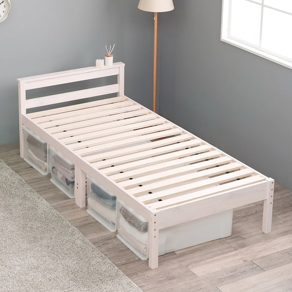 高さ調整可能頑丈すのこベッド(シングル WW) 1枚目画像