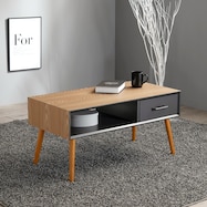 スタイリッシュなオープンスペース付きセンターテーブル