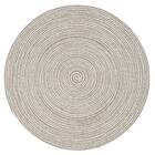 コットン100%の円形ラグ 90R GR 2枚目画像