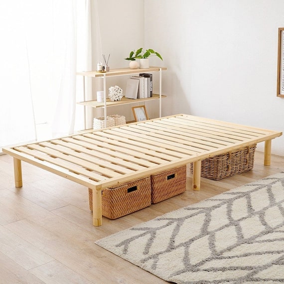 頑丈ロングすのこベッド (セミダブル NA) 1枚目画像