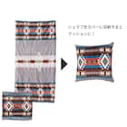 こたつ布団にもなる寝袋(GY) 4枚目画像