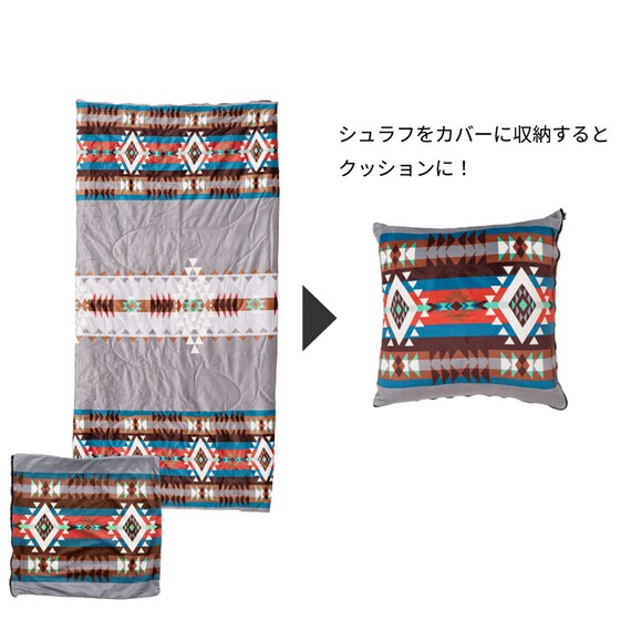 こたつ布団にもなる寝袋(GY) 4枚目画像