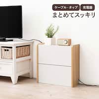 ルーター収納ボックス(幅40cm ホワイト)