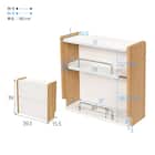 ルーター収納ボックス(幅40cm ホワイト) 2枚目画像