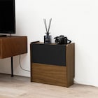 ルーター収納ボックス(幅40cm ブラック) 1枚目画像